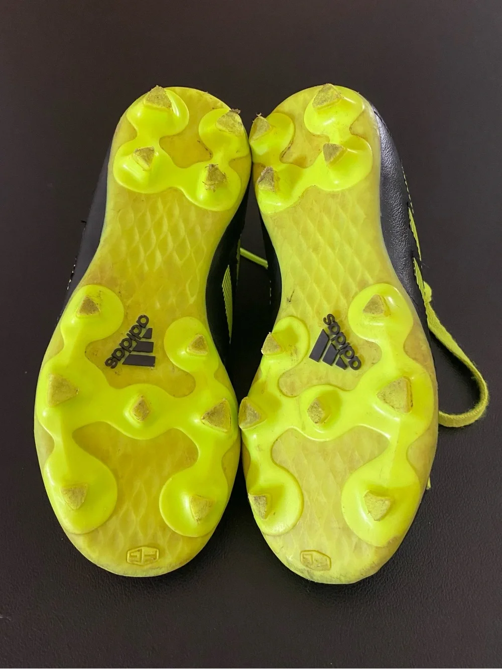 Adidas Goletto Soccer Cleats Sneakers Kids Size 11 Black & Lime Green